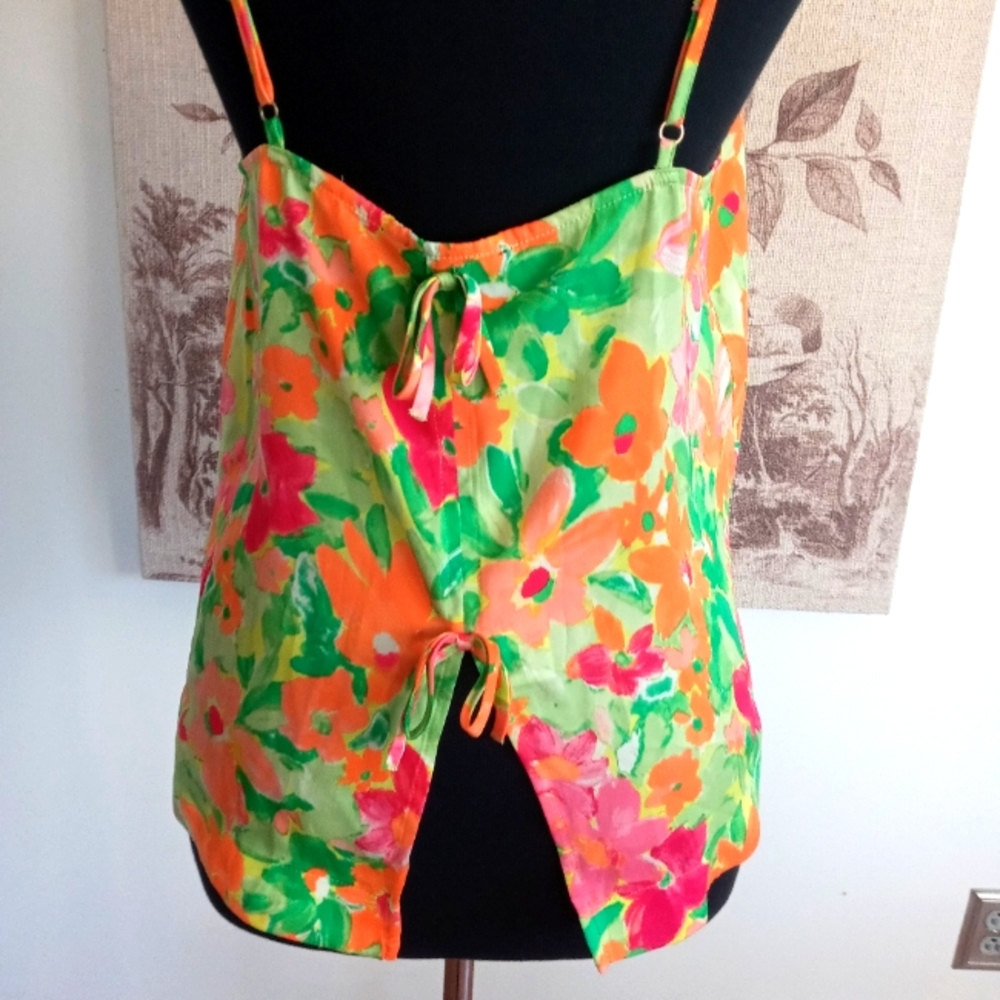 NWT SANCTUARY FLORAL SATIN CAMISOLE SIZE M - Picture 7 of 10